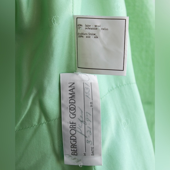 Iconic Chanel Vintage Princess Diana S/S 1997 Green Tweed CC 97P Jacket - Picture 13 of 15